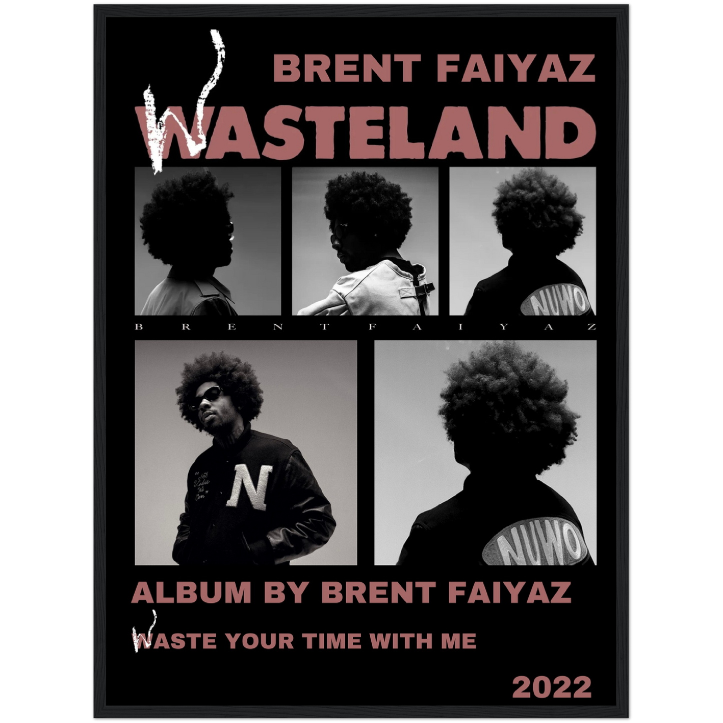 Brent Faiyaz Wasteland - Framed