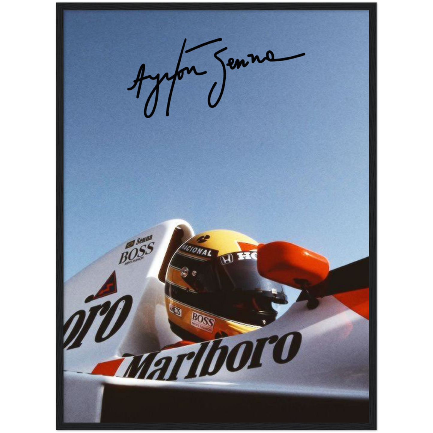 McLaren F1 - Senna - Framed