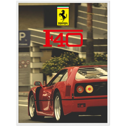 Ferrari F40 - Framed