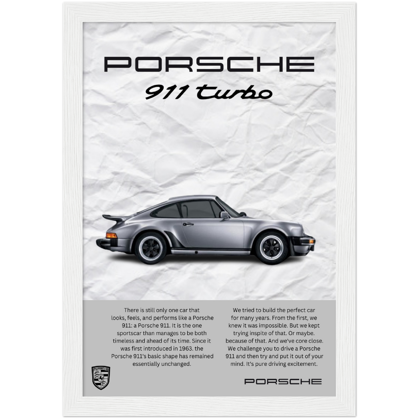Porsche 911 Turbo - Framed
