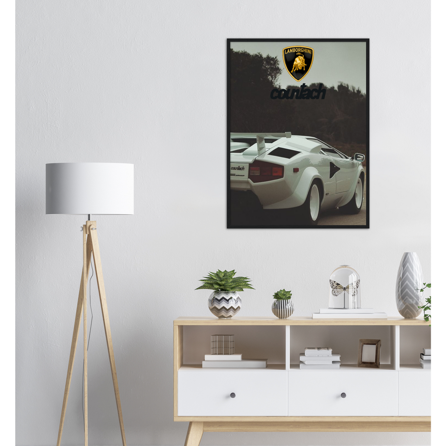 Lamborghini Countach - Framed
