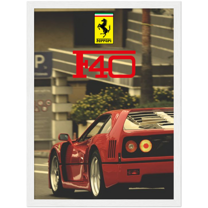 Ferrari F40 - Framed